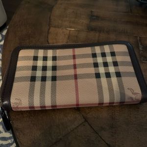 Burberry Zip Around Wallet